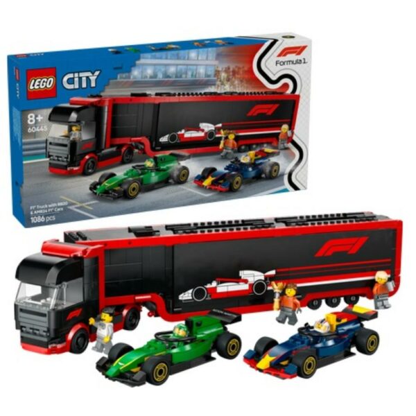 Lego City F1 Transporter With Rb20 & Amr24 F1 Racing Cars (60445) (LGO60445) - SCAX