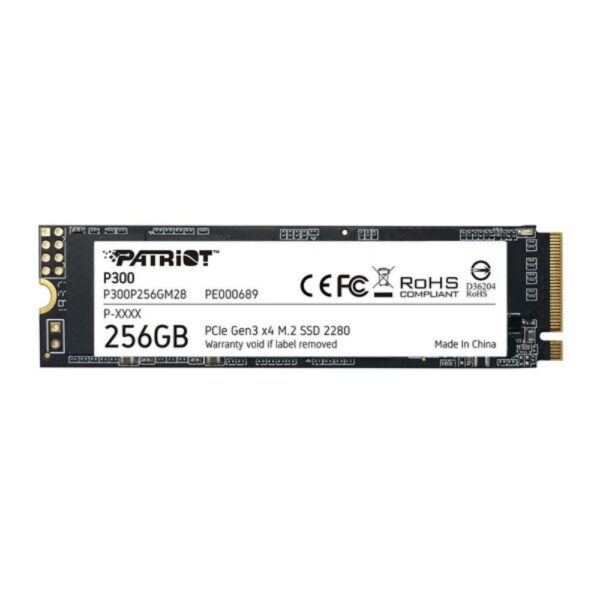 Patriot P300 256 GB PCIe 3.0 x4 NVMe 1.3 M.2 2280 (P300P256GM28) (PATRP300P256GM28) - SCAX