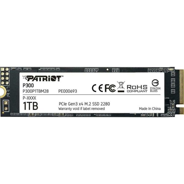 Patriot SSD P300 1TB M.2 PCIe 3.0 NVME (P300P1TBM28) (PATRP300P1TBM28) - SCAX