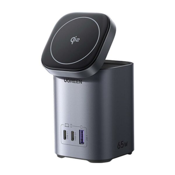 Ugreen Επιτραπέζιος γρήγορος φορτιστής 2in1 X555 USB + 2x USB-C 65W GaN (55321) (UGR55321) - SCAX