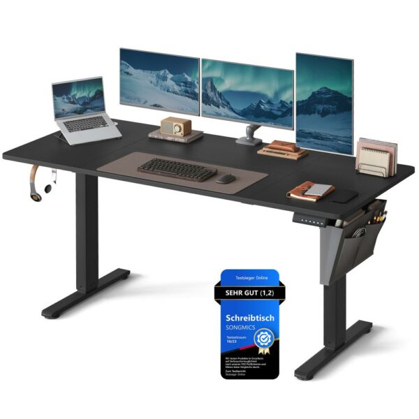 Songmics Μεταλλικό Ηλεκτρικά Ρυθμιζόμενο γραφείο σε Ύψος
