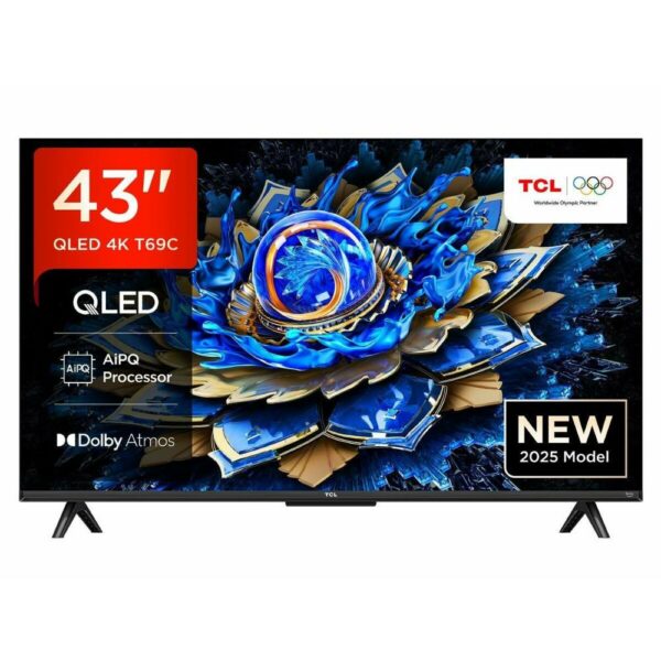 TCL 43T69C Smart TV 43" 4K UHD QLED HDR 2025 43" (43T69C) (TCL43T69C) - SCAX
