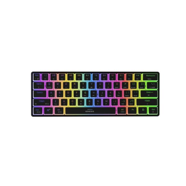 Genesis Gaming Keyboard Thor 660 G2 US Black Wireless RGB Mechanical Cateron Red (NKG-1916) GNSNKG-1916) - SCAX