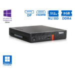 Lenovo ThinkCentre M720q Tiny i5-8500T/8GB DDR4/512GB M.2 SSD/No ODD/10P Grade A Refurbished PC - SCAX