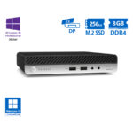 HP ProDesk 400G5 DM i3-9100T/8GB DDR4/256GB M.2 SSD/No ODD/10P Grade A Refurbished PC - SCAX