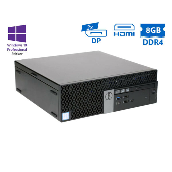Dell 7050 SFF i5-6500/8GB DDR4/500GB/No ODD/10P Grade A Refurbished PC - SCAX