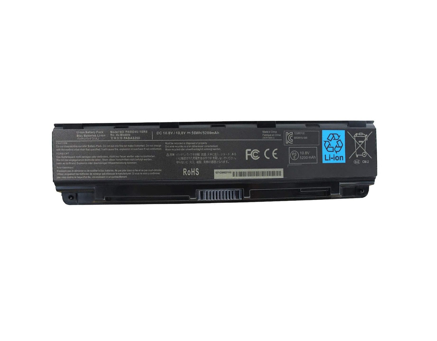 TOSHIBA SATELLITE C850 C855 C875 L855 S855 BATTERY - PA5024U Refurbished