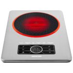 Φορητή Κεραμική Εστία Sencor SCP 5010SS Μονή 1500W 19cm με Λειτουργίες Stir-Fry Deep-Fry Fry Simmer Boil Keep Warm Ασημί - Image 2