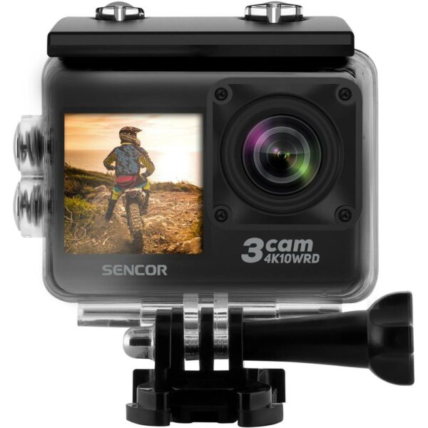 Action Camera Sencor 3CAM 4K10WRD 4k 30Fps 750 mAh 2" και 1.3" TFT Οθόνες  και Αδιάβροχη Θήκη - SCAX