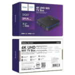 Hoco. DQ07 Primo TV Box 4K UHD 60Fps με WiFi RJ45 4GB RAM + 64GB ROM v5.0 Android 9 Δεν είναι συμβατό με εφαρμογές CosmoteTV και Netflix. - Image 2