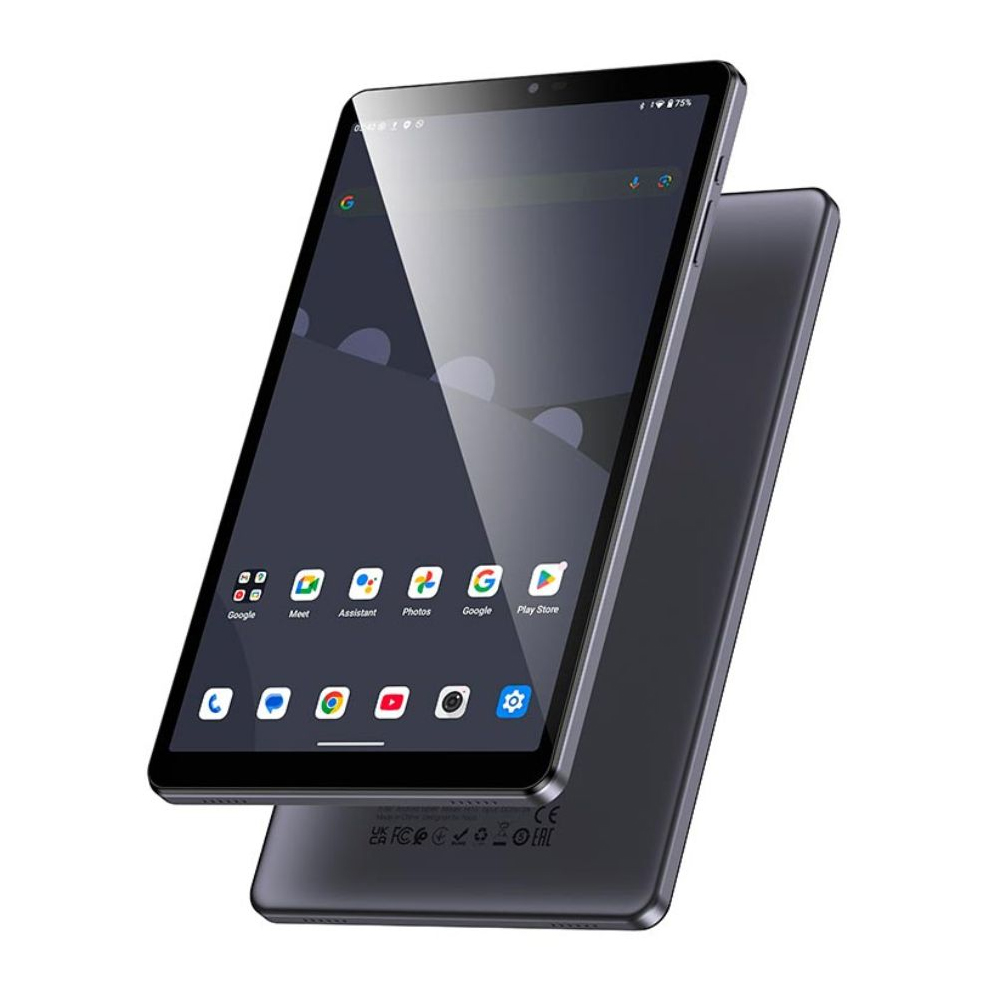 Tablet Hoco HI15 Super Thin 8.68" WiFi 4GB + 4GB/64GB HD Dual Camera MicroSD Android 15 5000mAh και Call Function Ασημί με Θήκη Book - SCAX