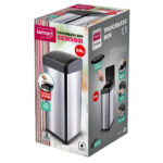 Κάδος Απορριμμάτων από Ανοξείδωτο Ατσάλι με Φωτοκύτταρο 50lt SENSOR Lamart LT8107 Ασημί/Μαύρο - Image 2