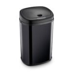 Κάδος Απορριμμάτων απο Ανοξείδωτο Ατσάλι με Φωτοκύτταρο 30lt SENSOR Lamart LT8111 Μαύρος - SCAX