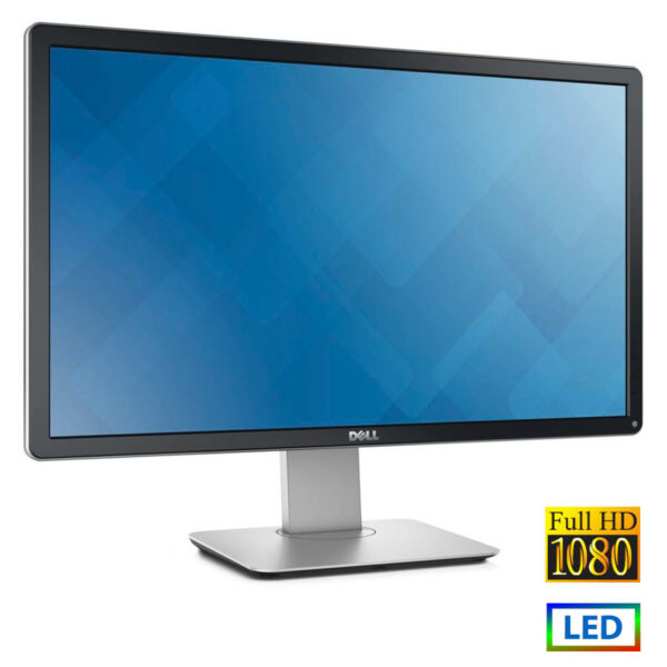 Used Monitor P2414Hx LED/Dell/24``FHD/1920x1080/Wide/Silver/Black/D-SUB & DVI-D & DP & USB HUB - SCAX