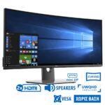 Used Monitor UltraSharp U3417W Curved/Dell/34``UW-QHD/3440x1440/Black/w/Speakers/DP & mini DP & 2xHD - SCAX