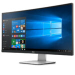 Used Monitor UltraSharp U3415WB Curved/Dell/34”UW-QHD/3440x1440/Black/w/Speakers/DP & Mini DP & HDMI - Image 3