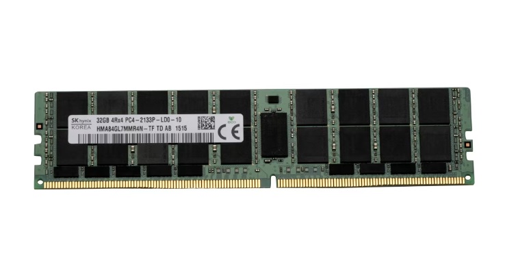 32GB HYNIX PC4-2133P DDR4-2133 4Rx4 CL15 ECC RDIMM 1.2V Refurbished
