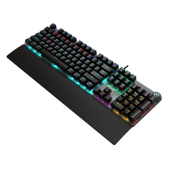 KEYBOARD AULA F2058 MECHANICAL RGB BLACK-GREY USB GR NEW Refurbished