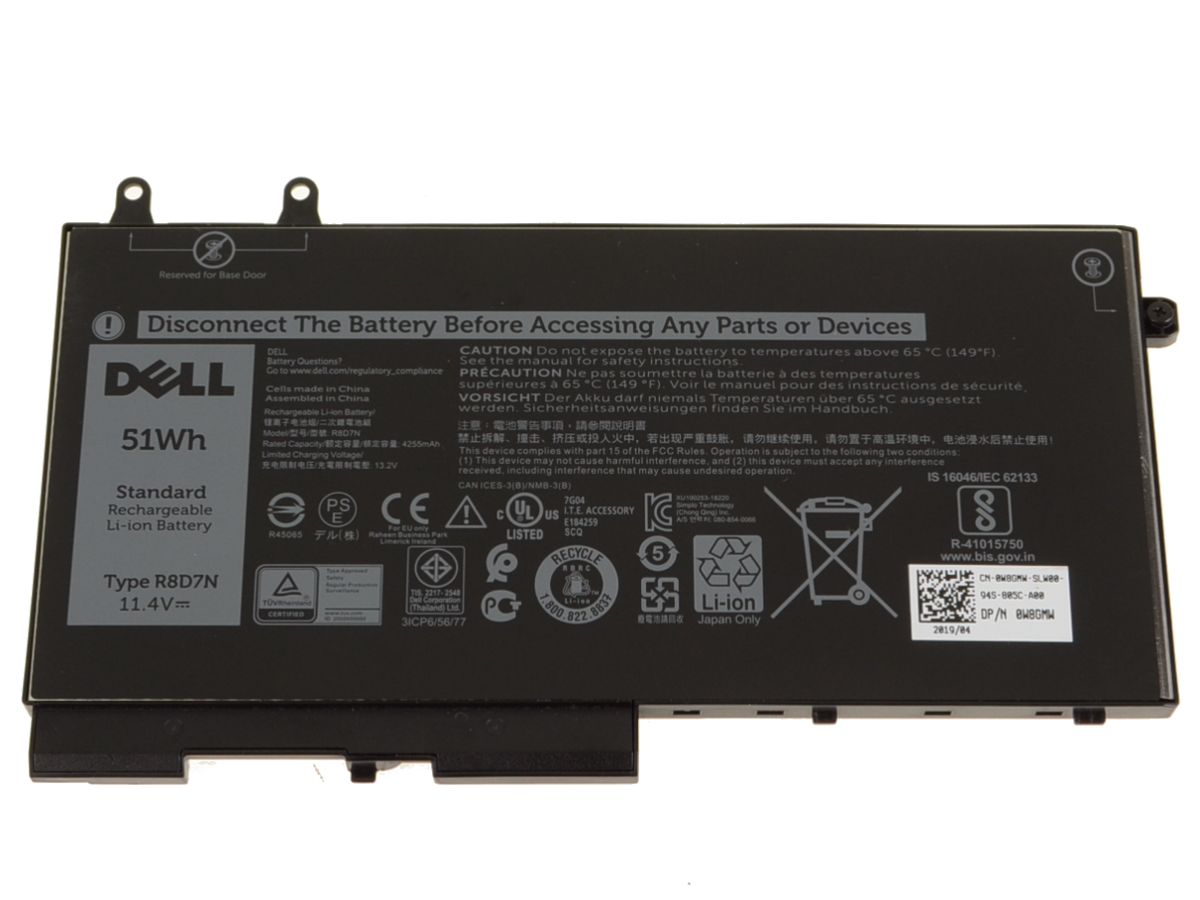 DELL LATITUDE 5400 5410 5500 5510 BATTERY 11.4V NEW Refurbished
