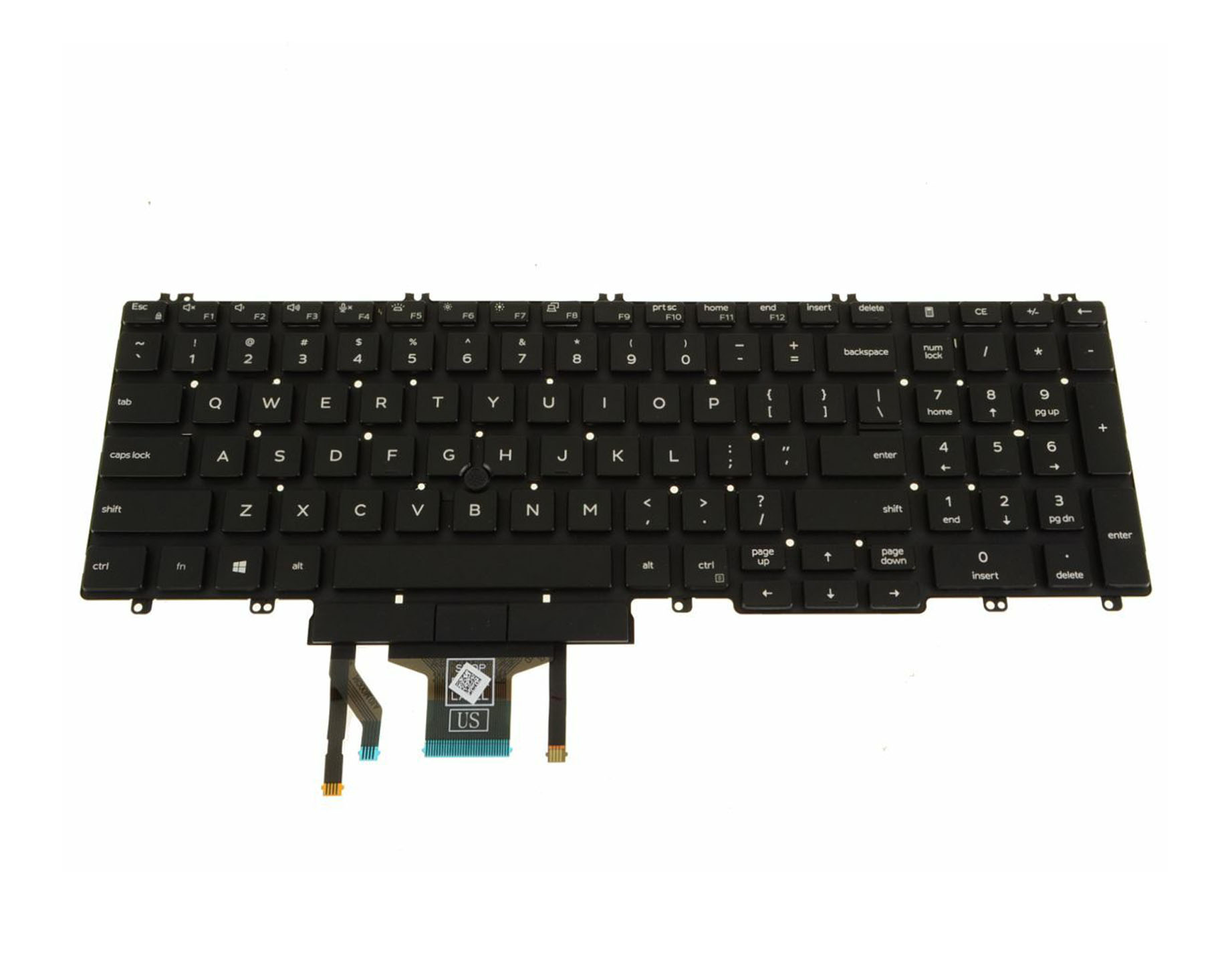 DELL LATITUDE 5500 5501 5510 KEYBOARD GR no Frame NEW Refurbished