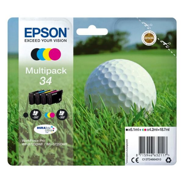 Epson Μελάνι Inkjet No.34 Multipack (C13T34664010) (EPST346640) - SCAX
