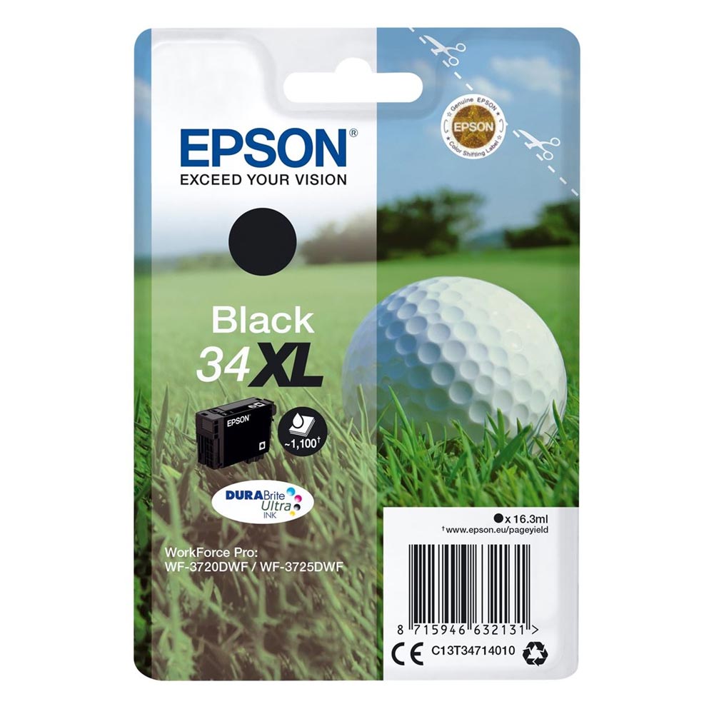 Epson Μελάνι Inkjet No.34XL Black (C13T34714010) (EPST347140) - SCAX