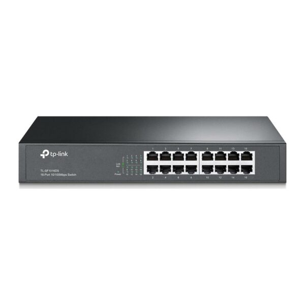 TP-LINK Switch SF1016DS 16 Ports 10/100Mbps Rackmount V4 (TL-SF1016DS) (TPTL-SF1016DS) - SCAX