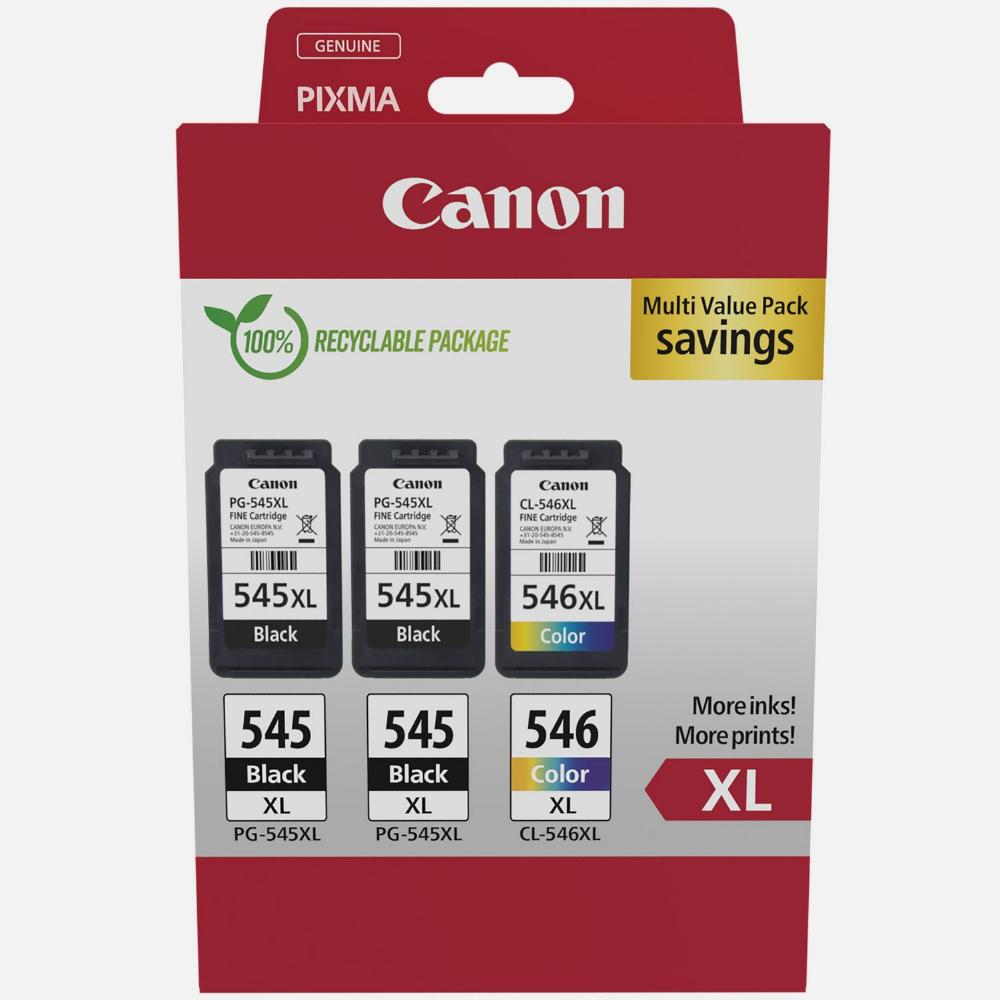 Canon Μελάνι Inkjet PG-545XLx2/CL-546XL MultiPack (8286B013) (CANCL-546XLMP) - SCAX