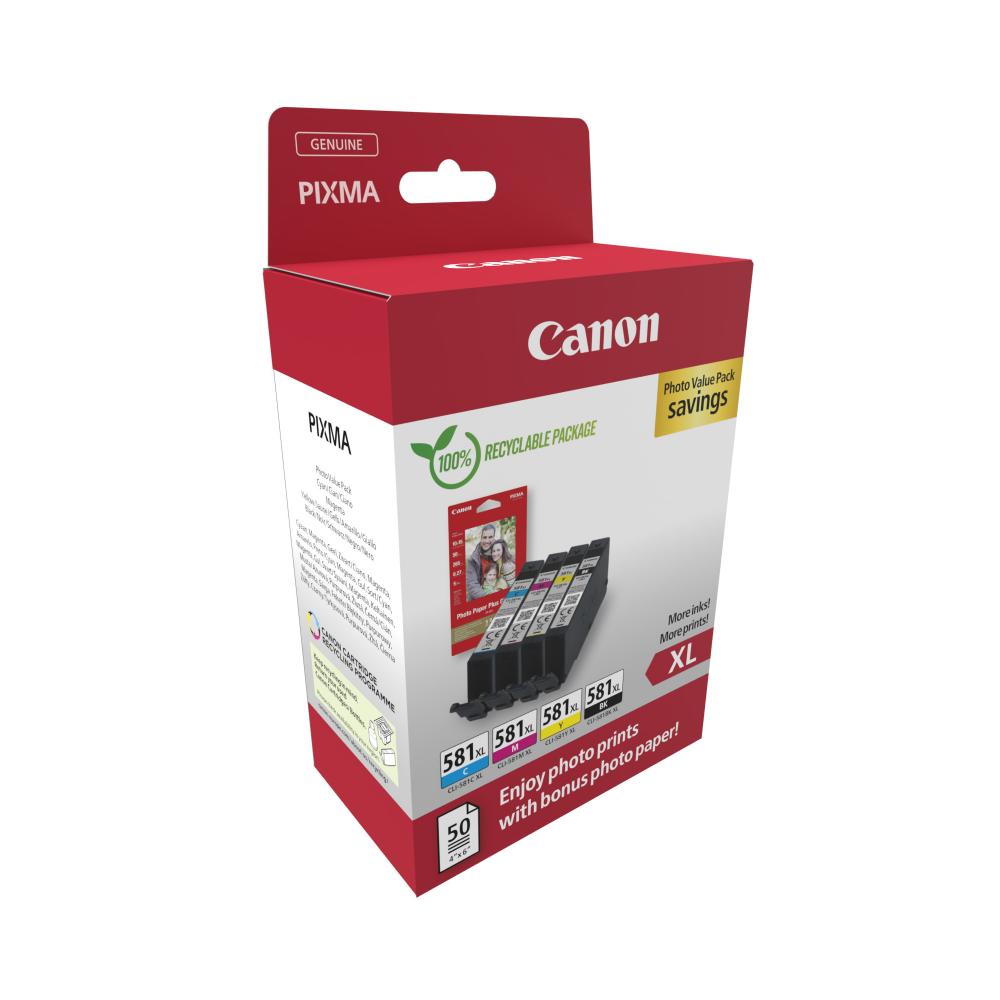 Canon Μελάνι Inkjet CLI-581XL CMYK (2052C006) (CANCLI-581XLMP) - SCAX