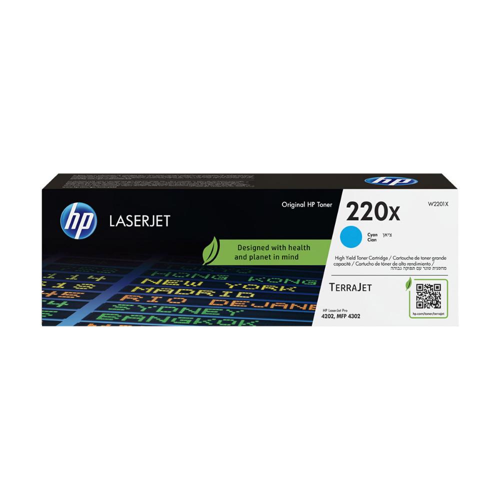 HP 220X Toner High Capacity Cyan (W2201X) (HPW2201X) - SCAX