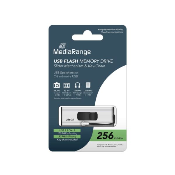 MediaRange USB 3.0 Flash Drive 256GB (MR919) - SCAX