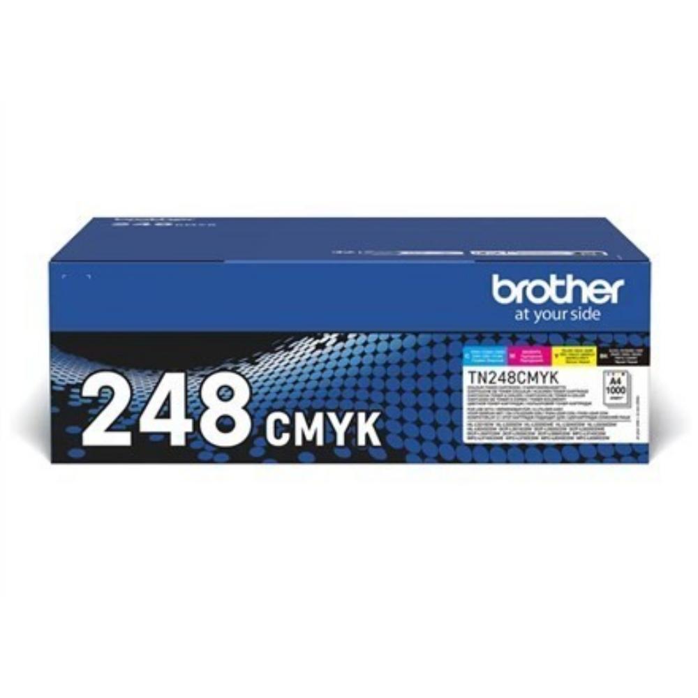Brother  4 X 1000 Page Std Yield Toners for Colourled Range (TN248VAL) (BROTN248VAL) - SCAX