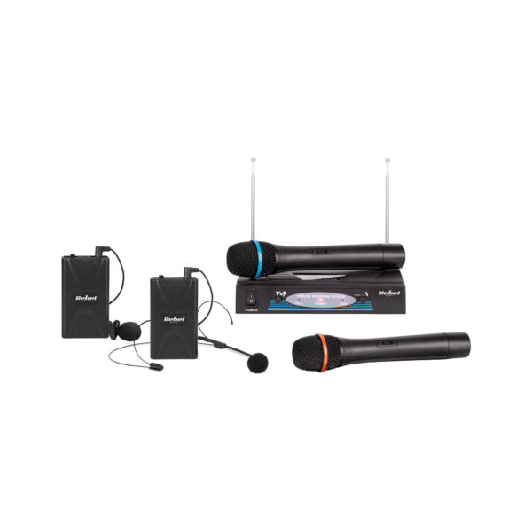 Μικροφώνο 2 Καναλιών Wireless VHF 2χειρος Η 2πέτου Η 1+1 - SCAX