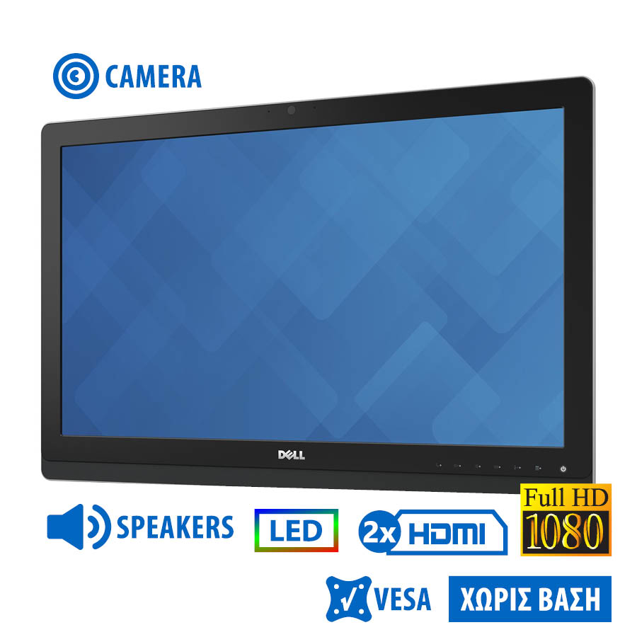 Used Monitor UZ2315Hx LED/Dell/23``FHD/w/Camera/1920x1080/Wide/Silver/Black/w/Speakers/No Stand/D-SU - SCAX