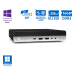 HP EliteDesk 800G4 DM i5-8600T/16GB DDR4/256GB M.2 SSD/AMD Radeon RX560X (4GB)/No ODD/10P Grade A Re - SCAX