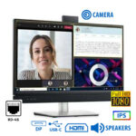 Used (A-) Monitor C2422HE IPS LED/Dell/24``FHD/w/Camera/1920x1080/Wide/Black/w/Speakers/Grade A-/DP - SCAX