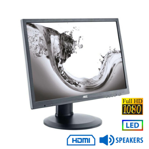 Used Monitor i2360P LED/AOC/23``FHD/1920x1080/Wide/Black/w/Speakers/D-SUB & DVI-D & HDMI - SCAX