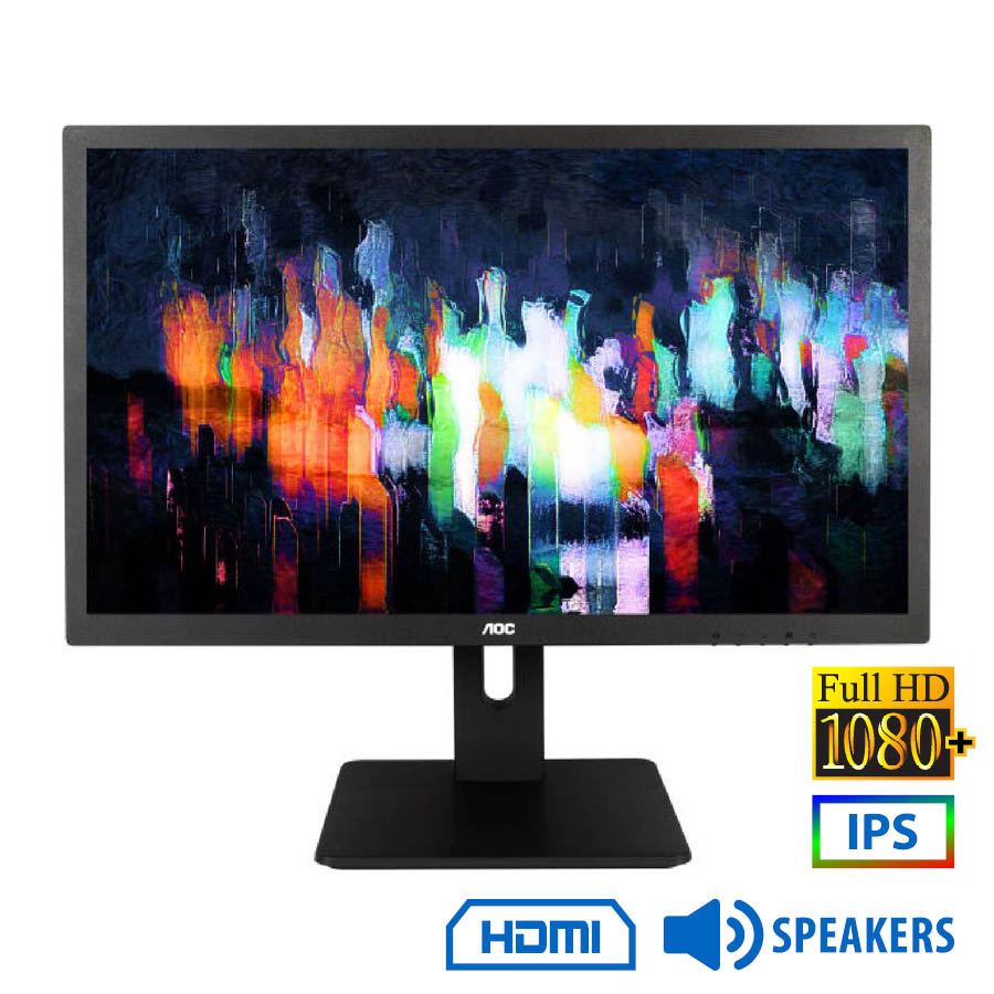 Used Monitor I2475PRQU IPS LED/AOC/24``FHD/1920x1200/Wide/Silver/Black/w/Speakers/D-SUB & DVI-D & DP - SCAX
