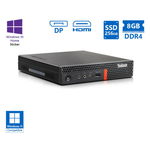 Lenovo ThinkCentre M720q Tiny i5-9400T/8GB DDR4/256GB SSD/No ODD/10H Grade A Refurbished PC - SCAX
