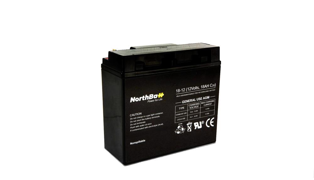 NORTHBAT BATTERY 12V 18AH - SCAX