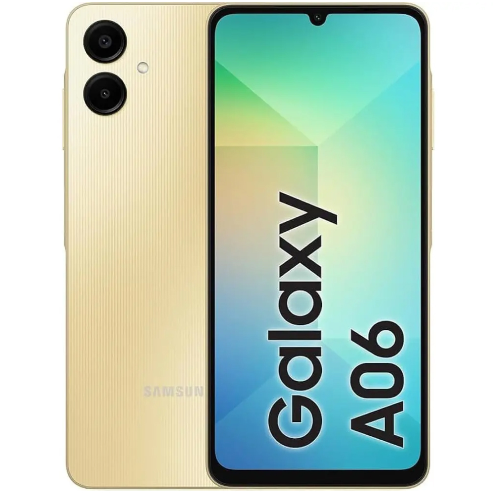 Samsung SM-A065 Galaxy A06 4G Non EU Dual Sim 6.7" 4GB/64GB Gold με 1 Χρόνο Εγγύηση απο Samsung Service - SCAX