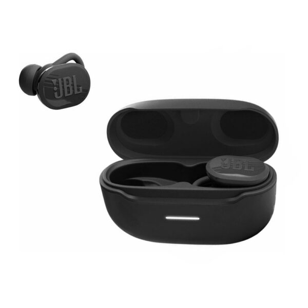 Bluetooth Hands Free JBL Endurance Race In-ear TWS Smart Ambient Συμβατό με Alexa και Google Assistant IP67 με Θήκη Φόρτισης Μαύρα - SCAX