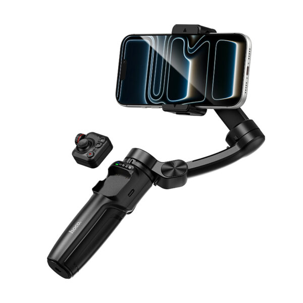 Gimbal Hoco K91 για Συσκευές 4.5"- 7" 1800mAh με Σταθεροποιητή 3 Αξόνων Τηλεχειριστήριο Επεκτεινόμενο και με Face Tracking - SCAX
