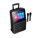 Φορητό Ηχείο Wireless Hoco DS70 Spacious v5.0 60W 7200mAh USB AUX TF Card με 2 Ασύρματα Μικρόφωνα Οθόνη Αφής 14.1" και Android 12 - SCAX