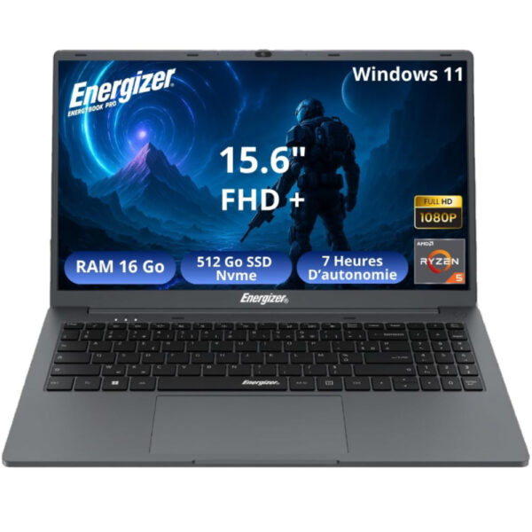 Φορητός Υπολογιστής Energizer EnergyBook Pro 15.6" AMD Ryzen 5 16GB/512GB SSD Windows 11 Grey - SCAX