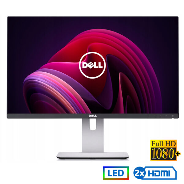 Used Monitor U2415 LED/Dell/24``FHD/1920x1200/Wide/Silver/Black/2xHDMI & DP & mini DP & USB 3.0 HUB - SCAX