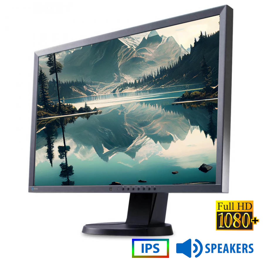 Used Monitor FlexScan EV2436W IPS LED/Eizo/24``FHD/1920x1200/Wide/Black/w/Speakers/D-SUB & DVI-D & D - SCAX