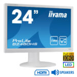 Used Monitor PL2480H LED/Iiyama/24``FHD/1920x1080/Wide/White/w/Speakers/D-SUB & DVI-D & HDMI - SCAX