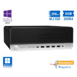 HP EliteDesk 705G5 SFF AMD Ryzen 5 Pro 3400G/8GB DDR4/256GB M.2 SSD/No ODD/10P Grade A+ Refurbished - SCAX