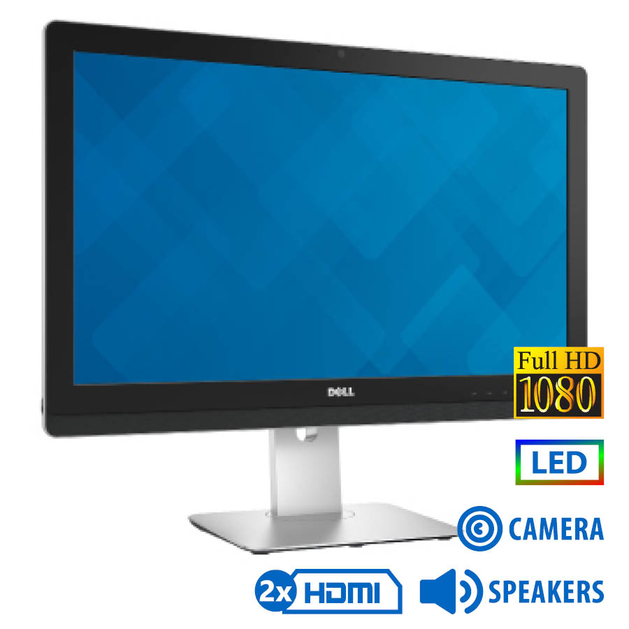 Used Monitor UZ2315Hx LED/Dell/23``FHD/w/Camera/1920x1080/Wide/Silver/Black/w/Speakers/D-SUB & DP & - SCAX